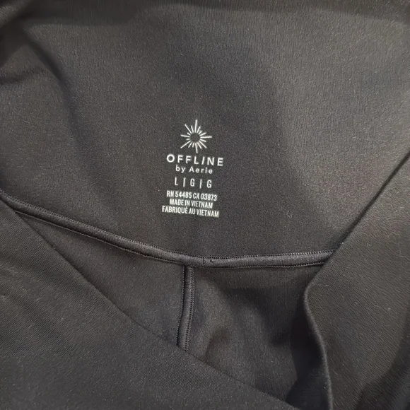 Offline by Aerie Black Flare Pants High-Rise Boot Cut with Stretch - Size Large - Picture 2 of 7